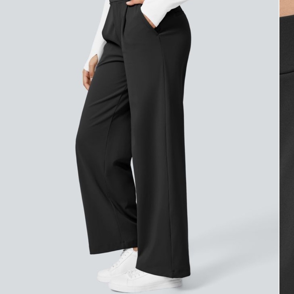 NWT - HALARA Black High Waisted Side Pocket Straight Leg Work
Pants